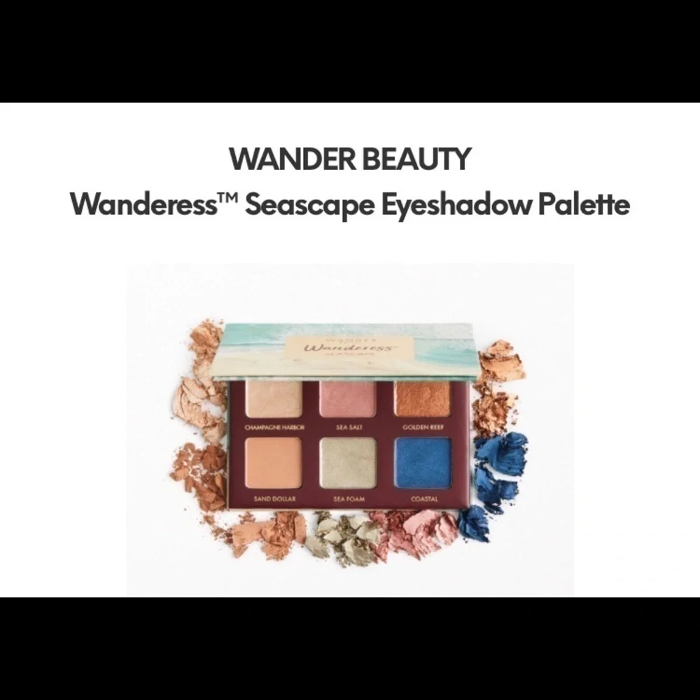 NWT SEALED WANDER BEAUTY WANDERESS SEASCAPE EYE SHADOW PALLET